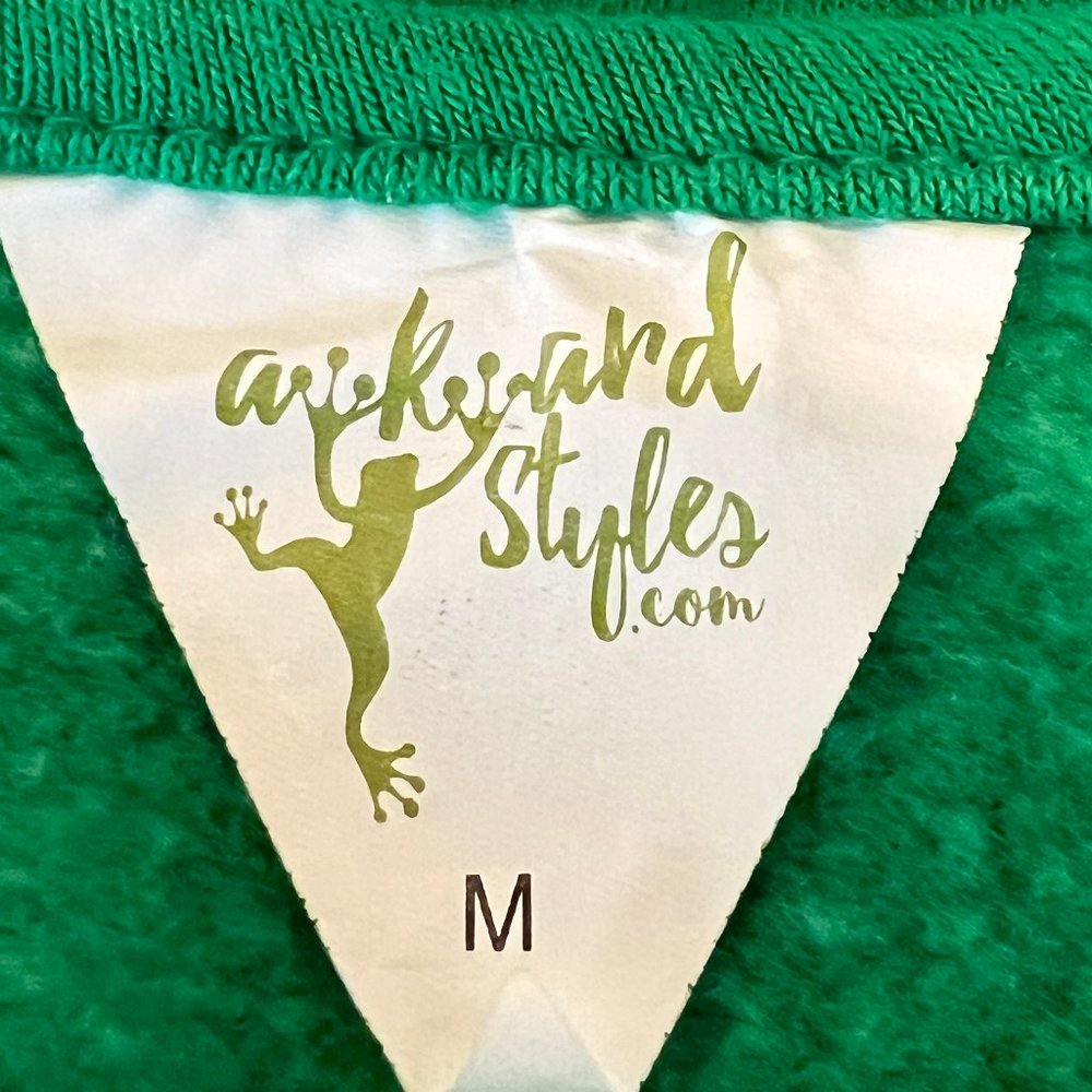 Awkward Styles Green It's the Most Wonderful Time Open Neck Sweatshirt S… - Picture 3 of 8
